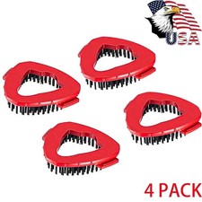 1-4 x Scrub Brush Spin Mop Head Scrubbing Triangle Mop Brush, Hard Bristle