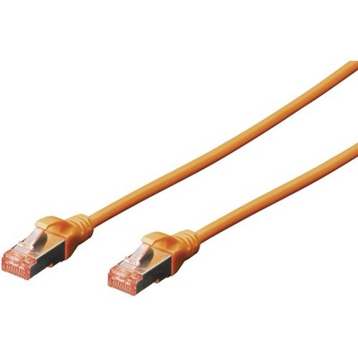 Digitus DK-1644-010/OR RJ45 Netzwerkkabel, Patchkabel CAT 6 S/FTP 1.00 m Oran...