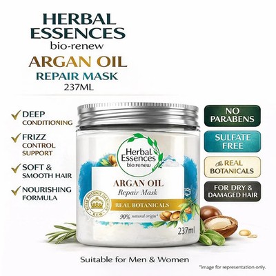 Herbal Essences Argan Oil Hair Mask 237ml Repair Frizz Paraben Free