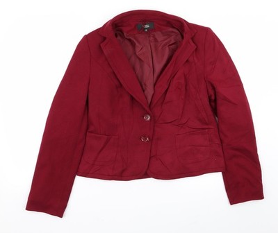 Rotes Sakko Blazer Damen Größe 14 von M&S