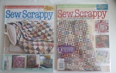 Sew Scrappy Vol 1 & 2 Better Homes & Gardens 2010/11  Bagged & Boarded