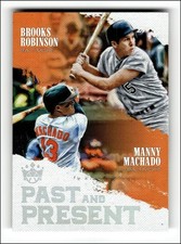 2018 Diamond Kings Past and Present #4 Brooks Robinson Manny Machado