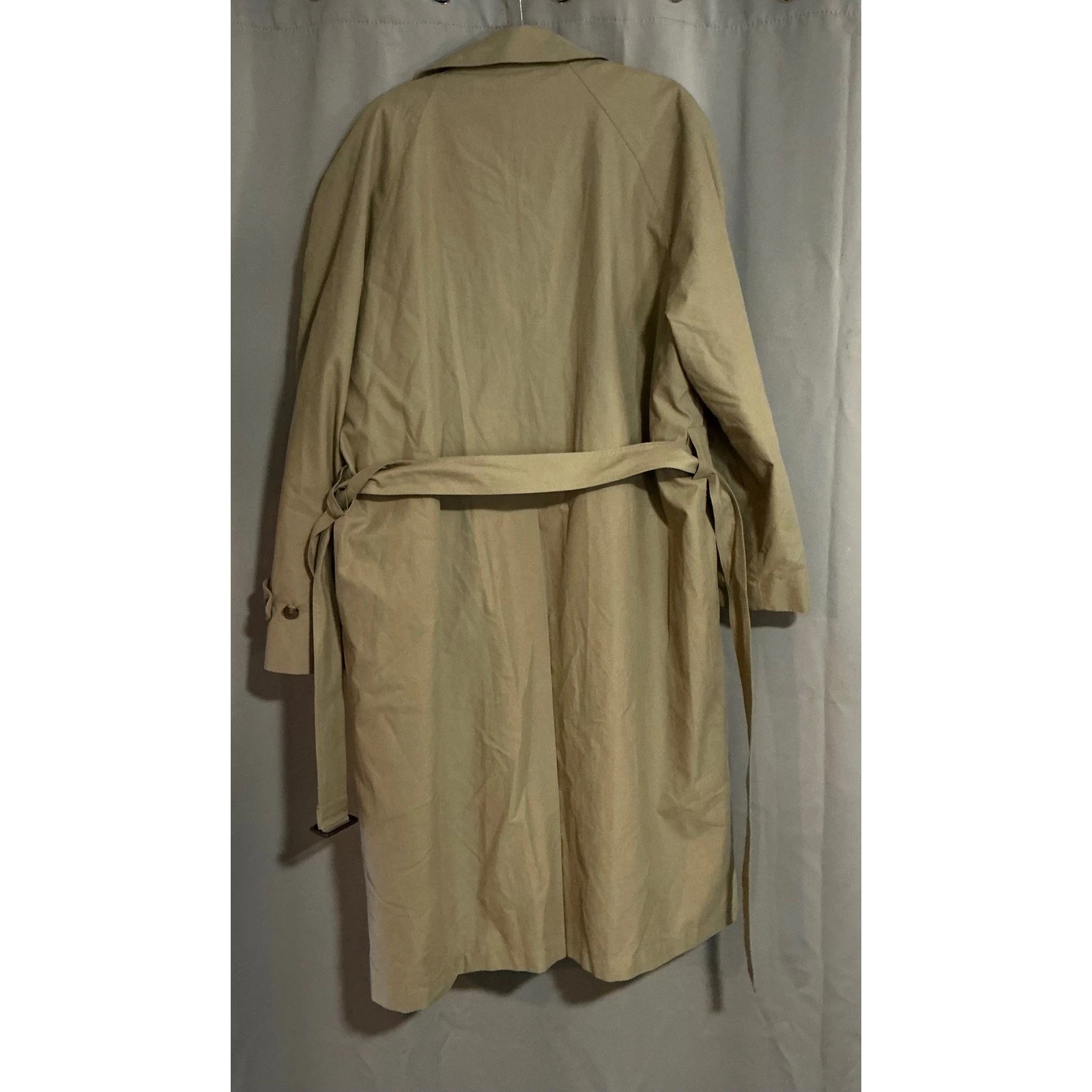 Jos. A. Bank Mens Tan Khaki Trench Coat with Removable Liner Size 42R - product detail image 5