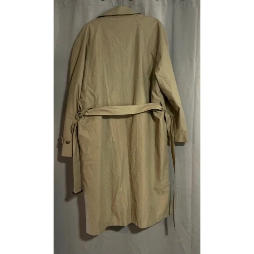 Jos. A. Bank Mens Tan Khaki Trench Coat with Removable Liner Size 42R image 5
