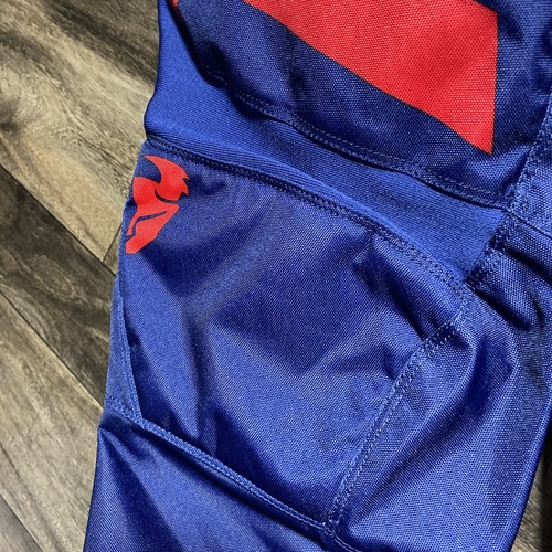 Thor Pants Size 28 Navy/Red Sector Checker Offroad Motocross Dirt Bike Ratchet - Picture 6 of 12
