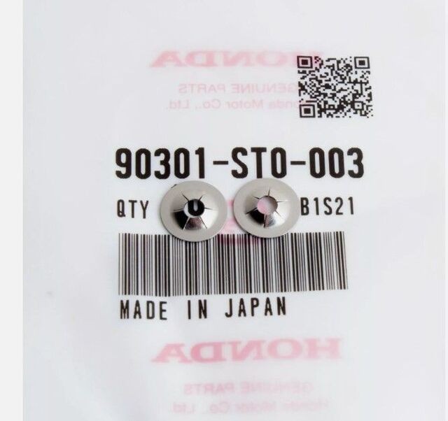 Qty 2 x OEM Honda Emblem Retainer Clips - Push Nuts Clip (3MM