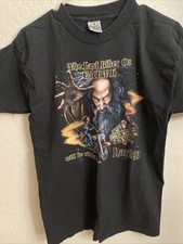 Vintage 1988 Harley Davidson 3D Emblem Last Biker On Earth Wizard T-Shirt Rare M