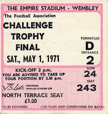 TICKET: FA TROPHY FINAL 1971 Telford United v Hillingdon Borough