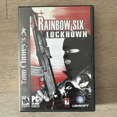 Rainbow Six LOCKDOWN Lock-Down Vintage Shooter PC Game 5 CD US VERSION W/ Manual