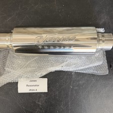 Jones Exhaust Jr24 Turbine Resonator 2.25 Inout 304 Stainless Open Box