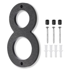 10 Inch House Number, House Address Numbers Sign Large Floating, Black, 8
