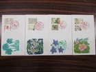 Japan Stamp First Day Cover Flowers of Four Seasons 4 Covers 1993～1994