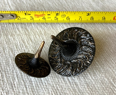 Spinning Top Sculpture Metallic Resin Kinetic Early Studio Edition