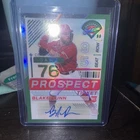 2024 Panini Prizm Prospects Edition Blake Dunn Green Prizm Auto