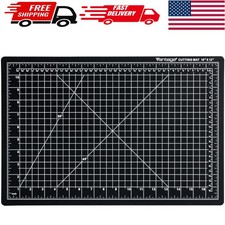 Vantage 12"x18" Black Self-Healing Cutting Mat for Accurate Cutting  Crafting