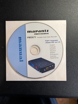 Marantz PMD671 Owners Manual on CD