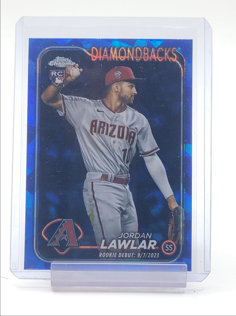 JORDAN LAWLAR 2024 TOPPS CHROME UPDATE SAPPHIRE ROOKIE DEBUT RC Q0208