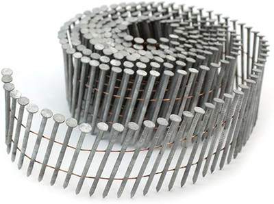 SNRSHDG92-2WC 15 Degree 2'' Wire Collated Galvanized Ring Shank Coil Siding Nails