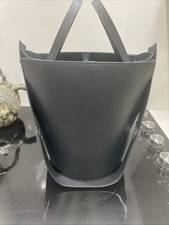 Danse  Lente Black Leather Bucket Bag Shoulder Purse