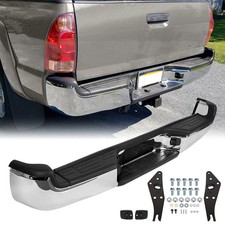 Chrome For Toyota Tacoma Pickup 2005-2015 Rear Bumper Assembly Steel With Light