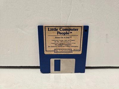 Little Computer People 3.5'' Floppy Disk Commodore Amiga 1986