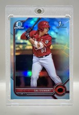 Sal Stewart 2022 1st Bowman Chrome #BDC-122 Sky Blue Refractor RC - Reds