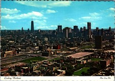 Vintage Postcard Chicago Illinois Skyline Looking Northeast John Hancock Center