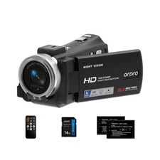 ORDRO Camcorders HDV-V12 HD 1080P Video Camera Recorder Infrared Night Vision...