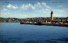Lighthouse Trieste Italy vintage postcard o159