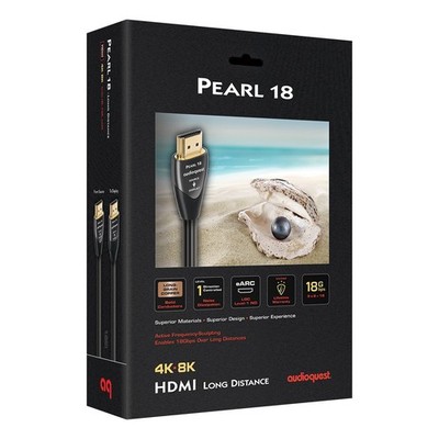 AudioQuest Pearl 18 Active HDMI Cable - 24.60  ft. (7.5m) Long Distance