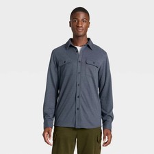 Men's Comfort Soft Shirt - Goodfellow  Co Dark Blue M