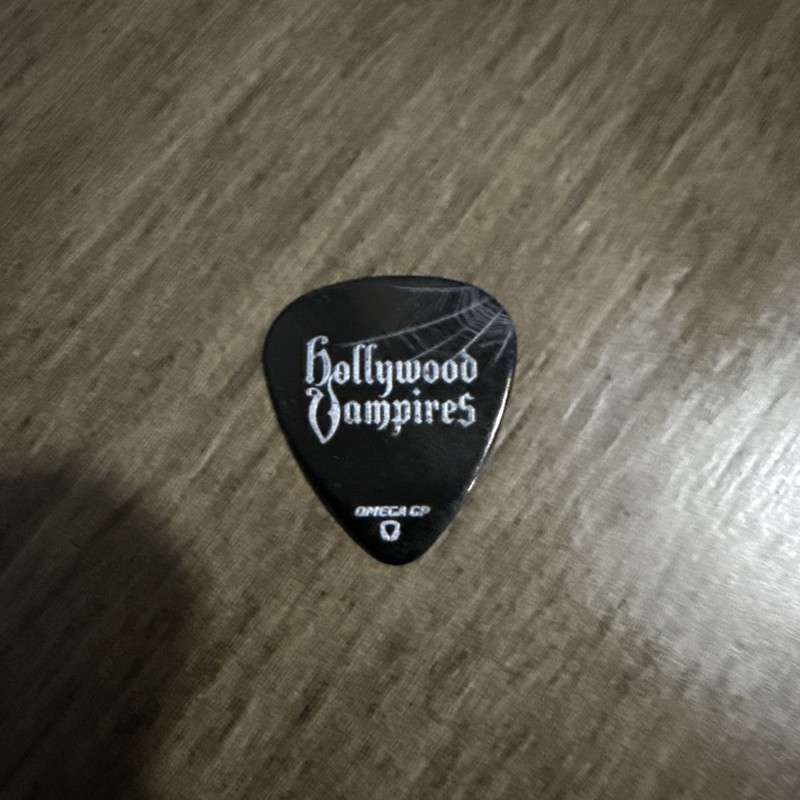 Johnny Depp/Alice Cooper Hollywood Vampires Black Spiderweb Guitar Pick