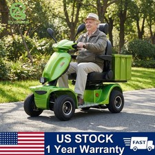 1000W 4-Wheel All Terrain Heavy Duty Seniors Mobility Scooter 500lbs 33 Miles