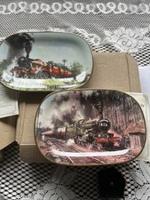 Davenport’s Pottery Collectors Plates x 2 with Original Boxes Railways / Trains