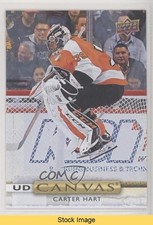 2019-20 Upper Deck UD Canvas Carter Hart #C33 READ 06wk