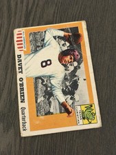 1955 Topps All American #34 DAVEY O'BRIEN Football Card Rookie RC (Read)