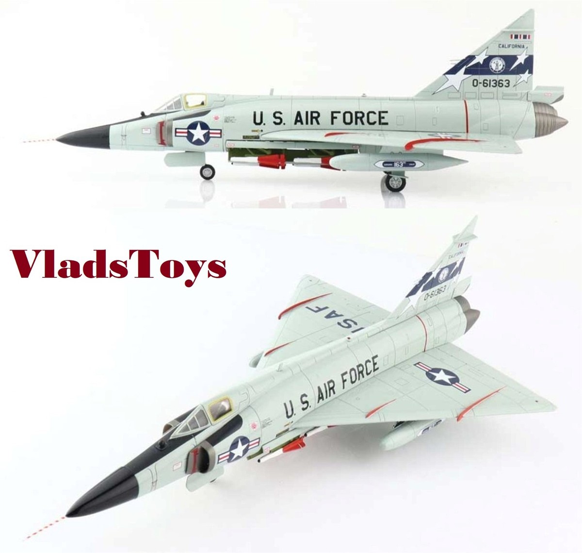 Hobby Master 1/72 F-102A Delta Dagger USAF 163rd FIG, 196th FIS CA