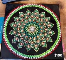 Hand painted dot Mandala