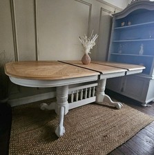 Tiger Oak Extending Dining table   ~ F & B Bespoke chairs available 