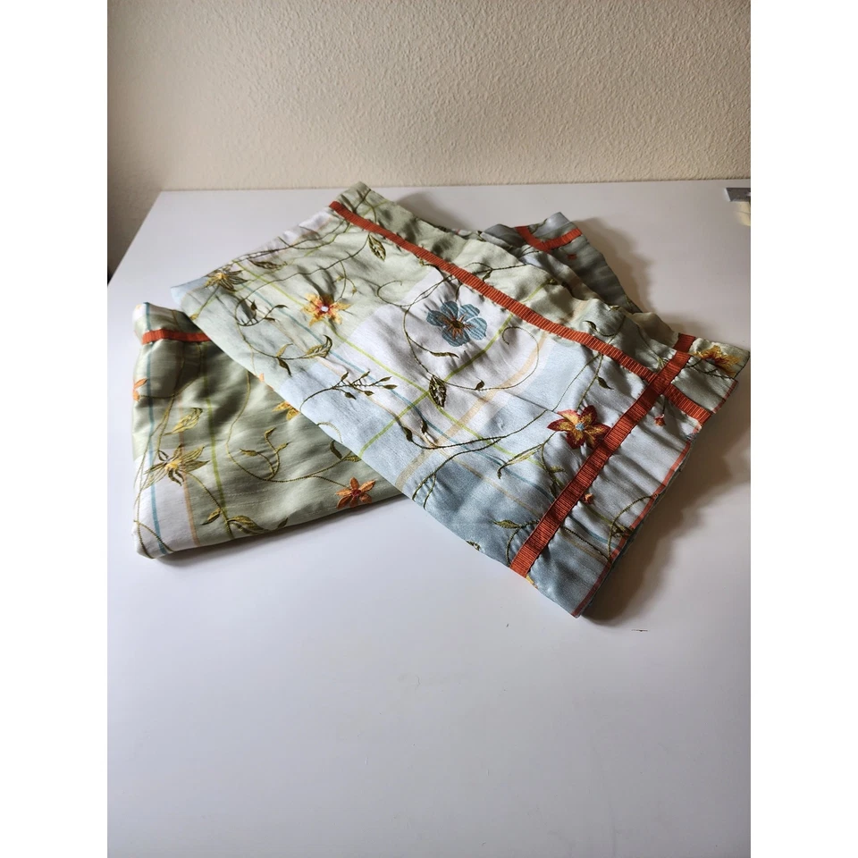 BETTER HOMES & GARDENS Multicolor Embroidered Floral KING Pillow Shams- Set of 2 - Image 4 of 4