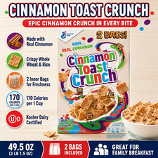 Cinnamon Toast Crunch Cereal, 49.5 Oz
