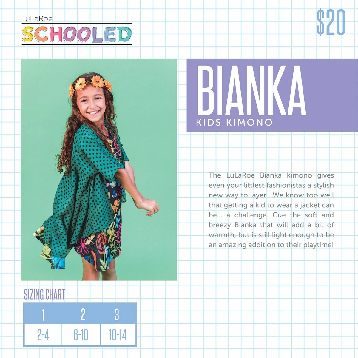 Lularoe sales children's sizing