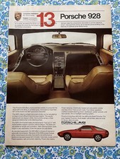 Vintage 1982 Porsche 928 Print Ad Vintage 1982 Porsche 928 Print Ad