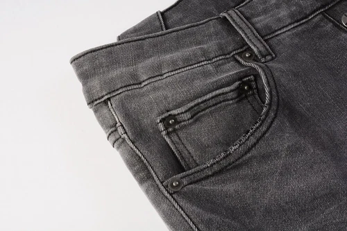 NEU KSUBI Herren dunkelgrau Patch Distressed Hose High Street Mode Jeans - Bild 7 von 12
