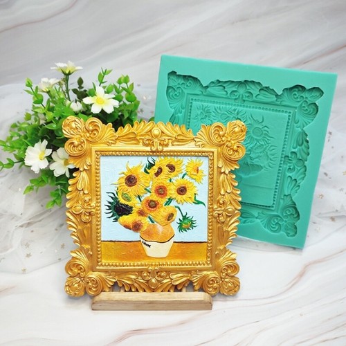 Relief Mould 3D Sculpted Decorations Mold, Resin Crafting Projects Frames Mold - Picture 6 of 8