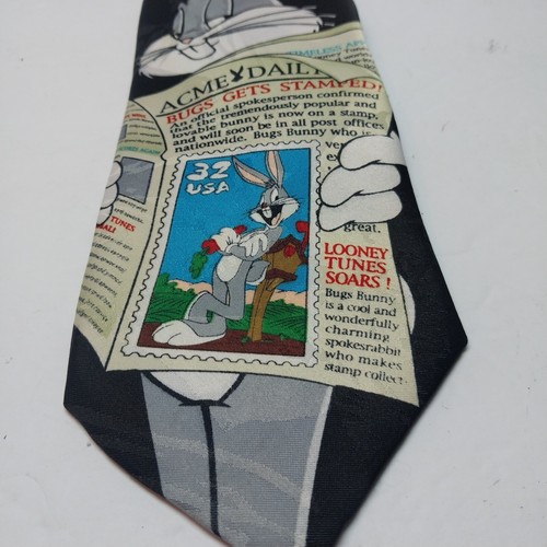 Vintage Looney Tunes Cartoon Ties Silk & Polyester - Picture 19 of 73