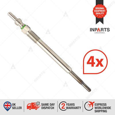 4Pcs Glow Plugs 5V Fits For Citroen DS Ford Mazda Peugeot Opel Vauxhall Volvo