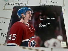 Laurent Dauphin Montreal Canadiens 8x10 Photo Signed Autograph Habs For Ever Coa