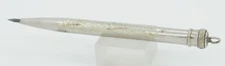 Nickel Plated Embossed Atlantic City, NJ 2.0mm Lead Holder Pencil - c. 1920's