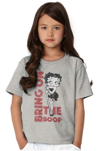 Cute Betty Boop Vintage Cartoon Bring It On Girls Youth Crewneck T Shirts Tees - Picture 3 of 7